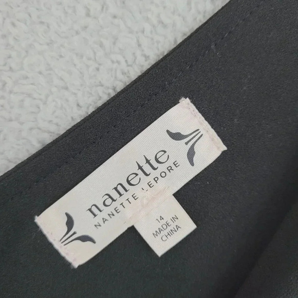 Nanette Lepore Womens Black Sleeveless V-Neck Mdi Sheath Dress Size 14 20PT - Picture 4 of 8